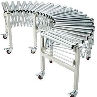 qualité  Accordion Roller Conveyor Heat Resistant Material Handling Equipment usine